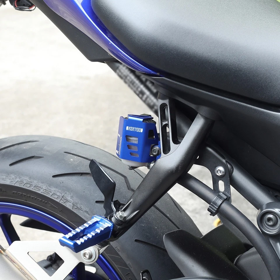 Cubierta protectora de tapa de depósito de líquido de frenos trasero para Yamaha XSR900 2016-2025 XSR 900 Foto 2 de 4