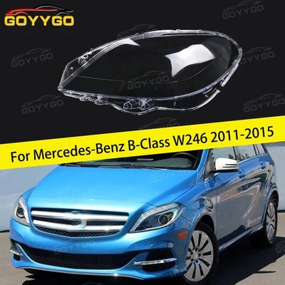 Für Benz B-Klasse W246 2011-2015 Linke Seite Scheinwerfer Abdeckung Shell Linse - Bild 1 von 4