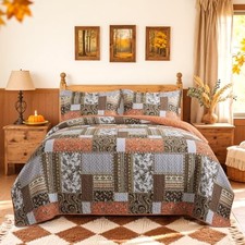 Cotton California King Size California King 108  118 in Dreamland Orange