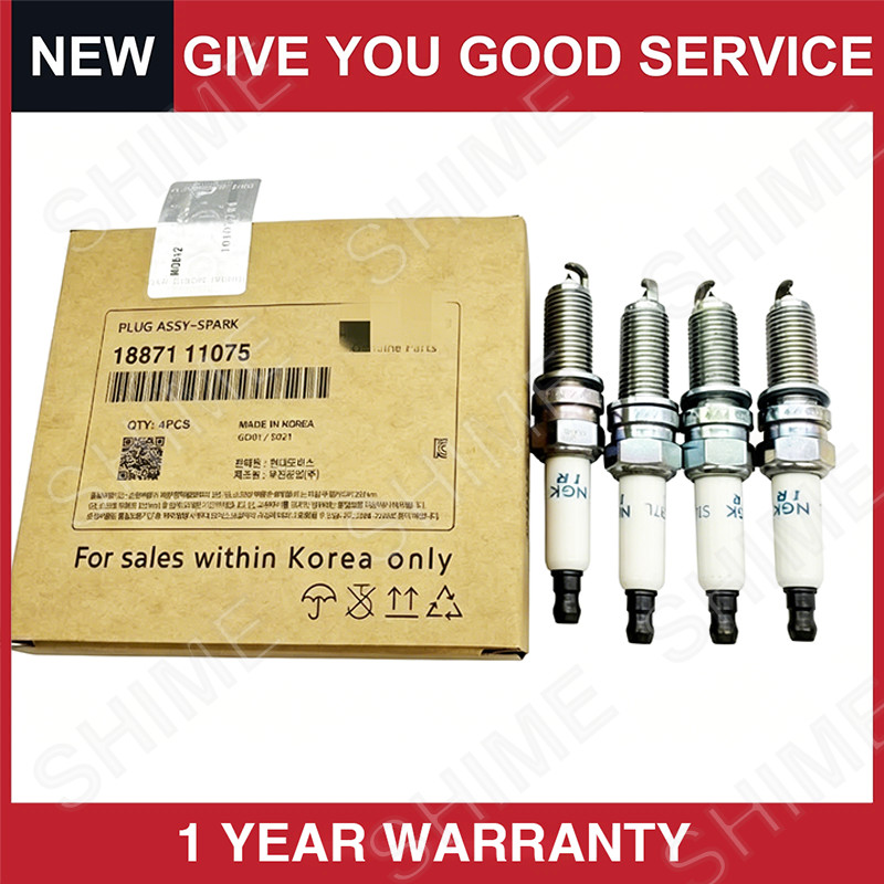 4PCS SPARK PLUGS For Hyundai ELANTRA TUCSON KIA FORTE SORENTO SOUL 18846-11070