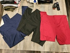 Women's 3 Piece Set Polyester Elastane Scrub Bottoms, XL, 30 Waist, 24 Inseam