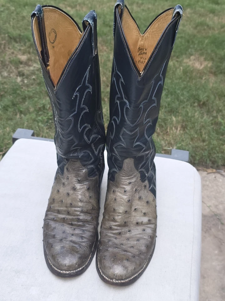Ковбойские сапоги вестерн TONY LAMA El Rey 8B ЭКЗОТИЧЕСКИЕ полное перо страус женские - Изображение 2 из 4