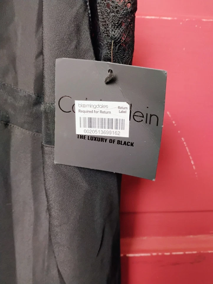 Calvin Klein Women's Modal Satin Lounge and Sleep Chemise Black Size Large L - Image 3 of 4