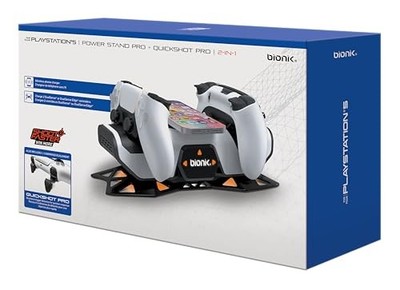 BIONIK POWER STAND PRO BUNDLE CHARGERS FOR PLAYSTATION 5 - WHITE