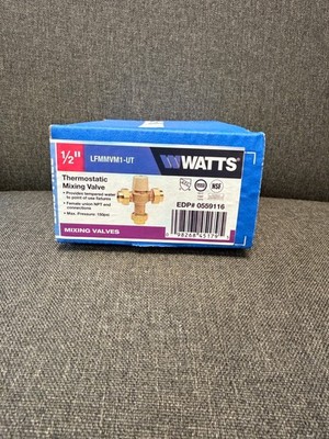 Watts 1/2'' LFMMVM1-UT Lead Free Thermostatic Mixing Valve LFMMV