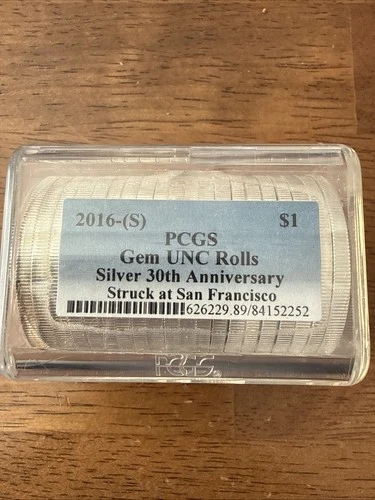 2016 (S) Silver Eagle 30Th Anniversary Issue  PCGS UNC Roll Of 20 *See Pictures*