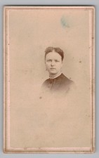 Antique CDV Purdy & Frear Young Gorgeous Lady in Dark Dress Ithaca New York