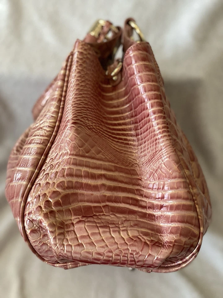 Bolso Cartera Brahmin Elisa Sandshell Melbourne Cuero de Hombro Cartera a Juego Foto 3 de 4