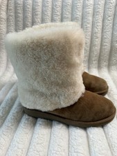UGG PATTEN CHESTNUT SUEDE SHEEPSKIN WOMEN BOOTS SIZE US 8 EU 39 1006011 EUC