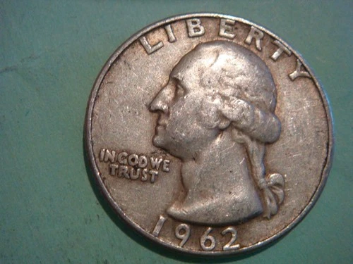 1962 D Washington Quarter in Decent Album Filling cond actual coin in pic