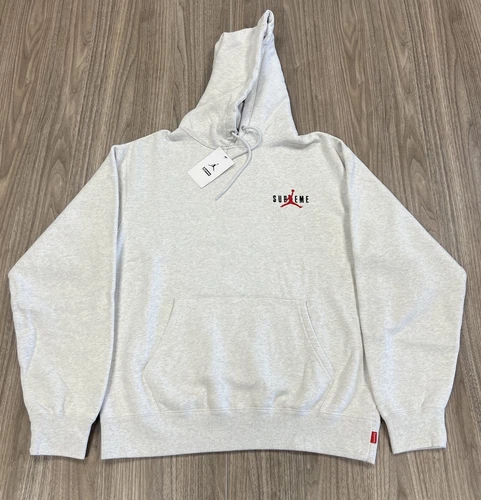 Sweat à capuche / sweat à capuche Supreme x Jordan Gris cendré moyen ✅ ?