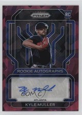 2022 Panini Prizm Rookie Burgundy Cracked Ice 24/25 Kyle Muller #RA-KM Auto 0h26
