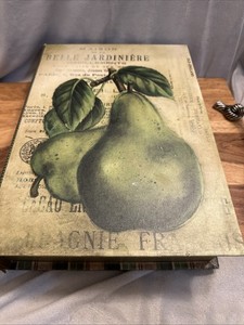 Large Hidden Book Safe Stash Box Secret Storage “Jardiniere” Wood Box Green Pear