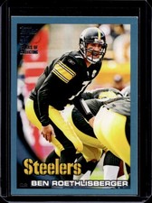 2010 Topps Ben Roethlisberger Blue #/349 Steelers