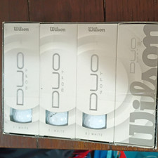 Wilson Duo Soft White Golf Balls for Golf, 3-Pack 3 Boxes 