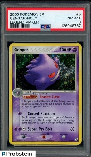2006 Pokemon Ex Legend Maker #5 Gengar Holo PSA 8 NM-MT