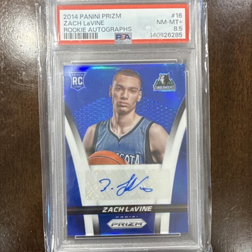 Zach LaVine #16 2014 Panini Prizm Rookie Autographs Blue card
