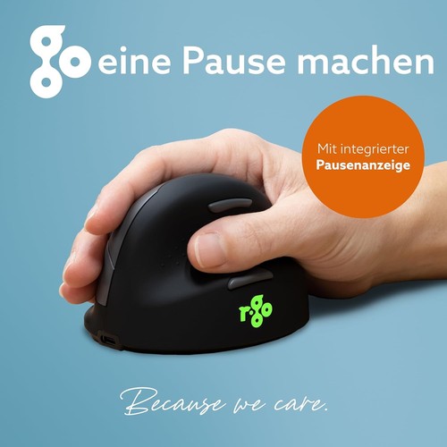 R-Go HE Break Ergonomic Mouse, For big hands, With Anti-RSI Software, Silent cli - Picture 5 of 8