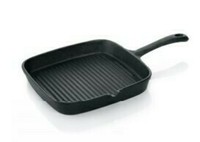 Servierpfanne Grillpfanne Gusspfanne Induktion Schnaupe Gusseisen 22X22 Cm