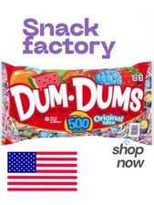 Dum Dums Original Mix Lollipops 500Count Bulk Candy Assorted FlavorsPops