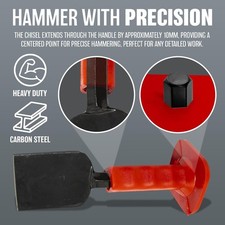 3.5" PRO BOLSTER BRICK HEAVY DUTY CHISEL GUARD STRONG STONE RUBBER GRIP DURABLE