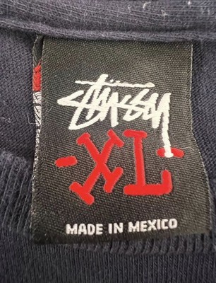 Stussy 2010 30th Anniversary S Character Tee XL Navy Rare Mexico