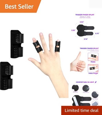 Comfortable Pinky Finger Splint - Adjustable for Optimal Fit & Support (2 PCS)