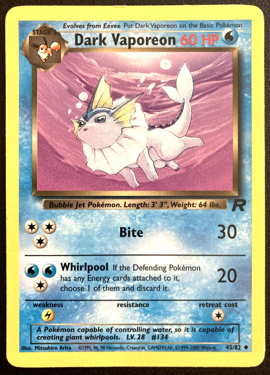 Dark Vaporeon 45/82 Team Rocket for sale | eBay