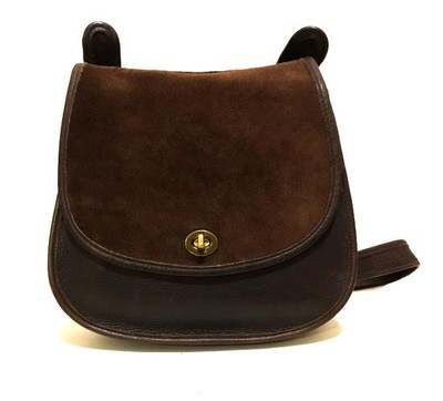 バッグ Vintage Coach Crescent Berkley Suede Bag Old COACH Crescent Berkley Suede Shoulder Bag Leather