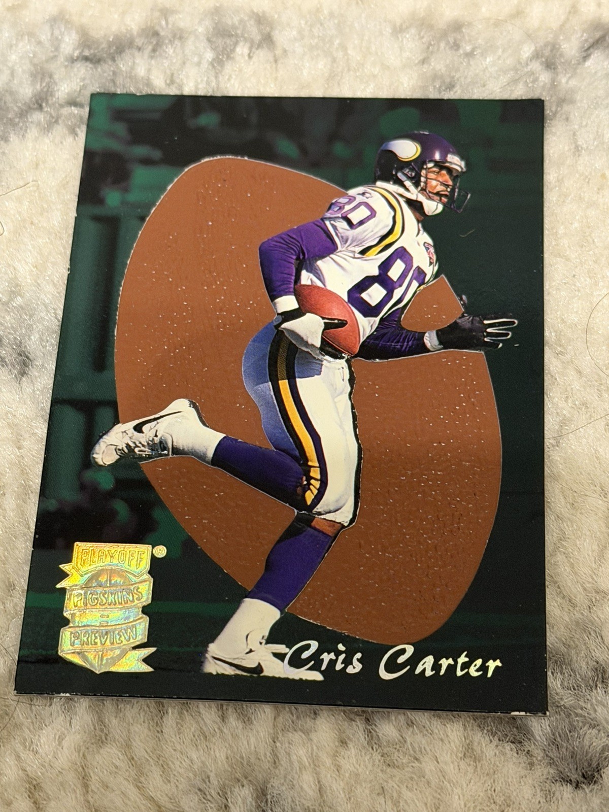 1995 Playoff Absolute - Pigskin Previews Cris Carter #5