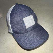 Fox Racing Hat Blue Adjustable Snap Back Ball Cap flexfit Mutter Gray Mesh