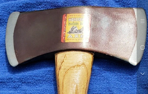 Norlund Hudson Bay Double Bit Hatchet Axe with Wood Handle and Leather Sheath