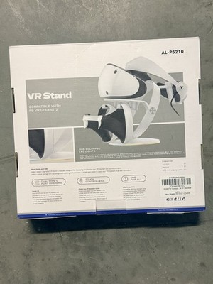 VR Stand for Meta Quest 2 & PS VR2 RGB Charging Display Stand AL-P5210 USB-C