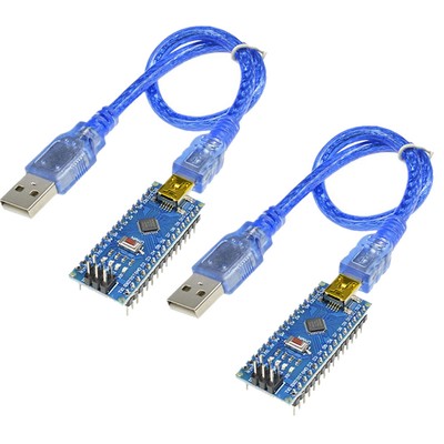2 Sets Mini USB For Nano V3.0 ATmega328 16M 5V Micro-controller CH340G board NEW