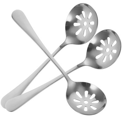3 Stück Abendessen Schlitz Löffel Haushalt Servieren kleine tragbare Utensilien