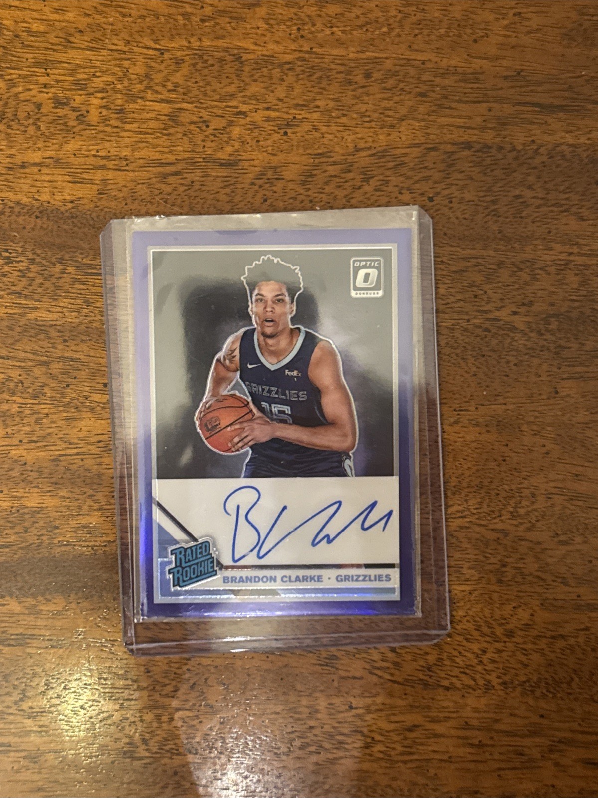 2019-20 Panini Optic - Rated Rookie Brandon Clarke #194 Purple Prizm Sig /49