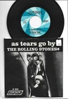 GARAGE 45  w PIC SLEEVE- ROLLING STONES -AS TEARS GO BY -HEAR 1965 LONDON