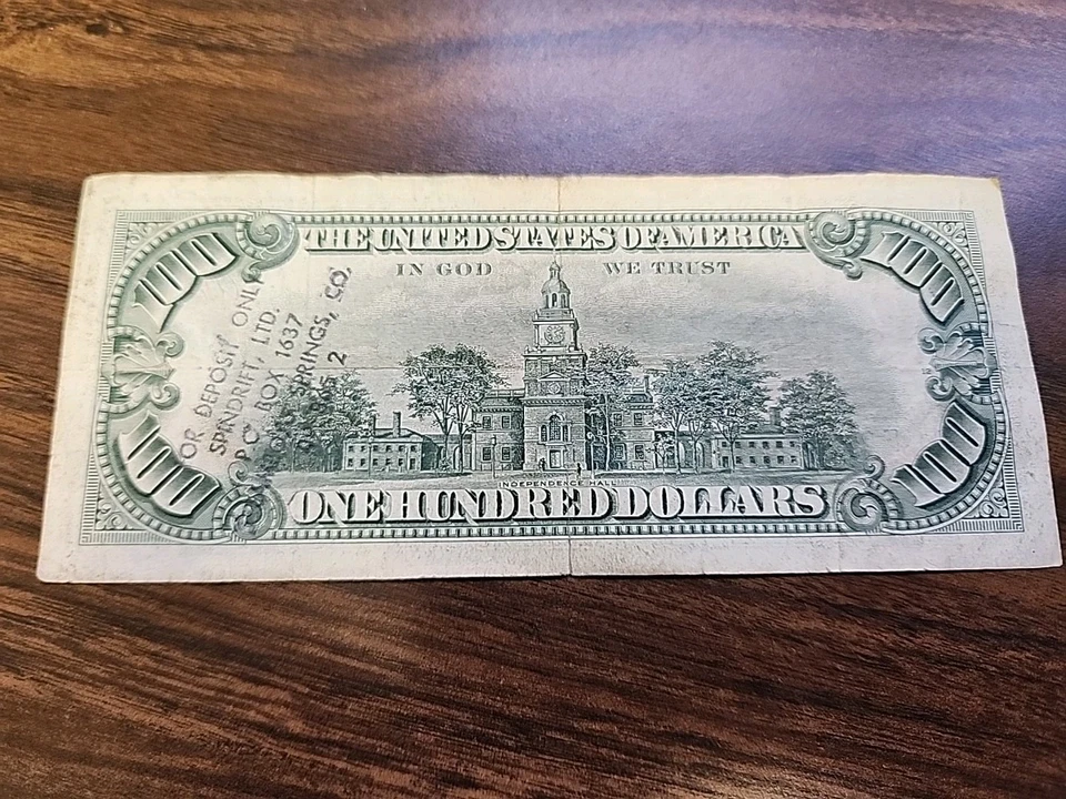 Series 1969A $100 Bill * ATLANTA * F 04300358 A - Image 2 of 4