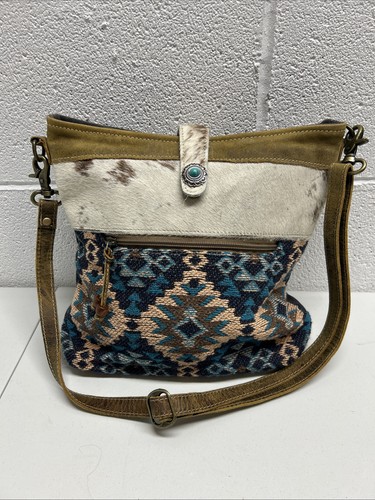 Myra Bag-Beautifully Handcrafted Leather Hide & Rug Bags  VANESSIA Tapestry Fur
