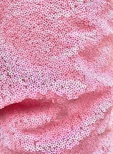 Leila PINK Sequins on Mesh Fabric by the Yard - 10050