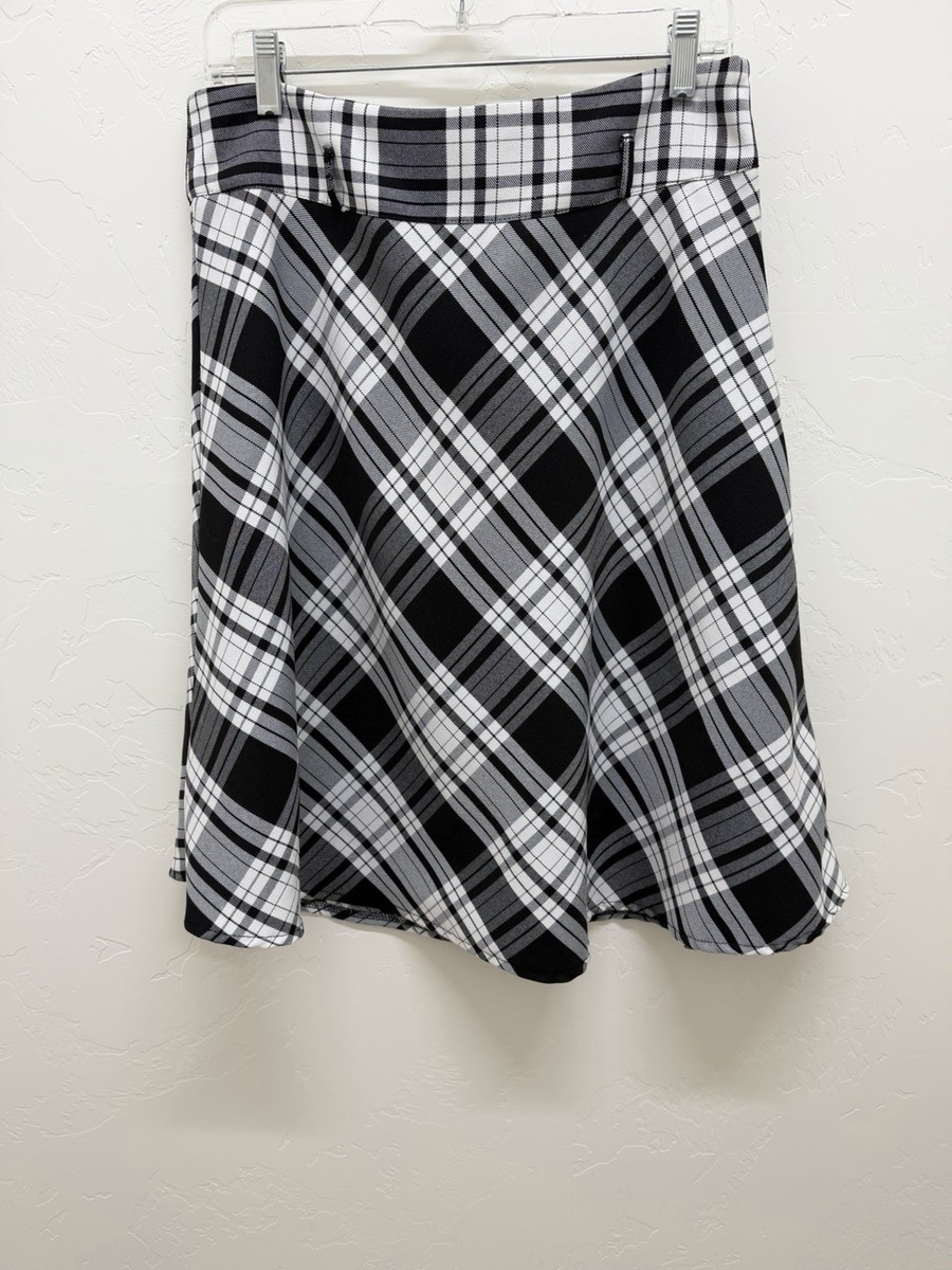 Clockhouse Plaid Skater Skirt Large View 2