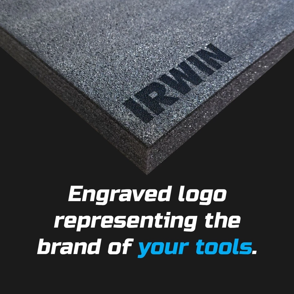 IRWIN DARK shadow foam tool tray insert storage organizer toolbox tool kit set - Image 3 of 4