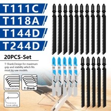 20Pcs Jigsaw Blades Set T-Shank for DeWalt Jig Saw for Cutting Wood Metal