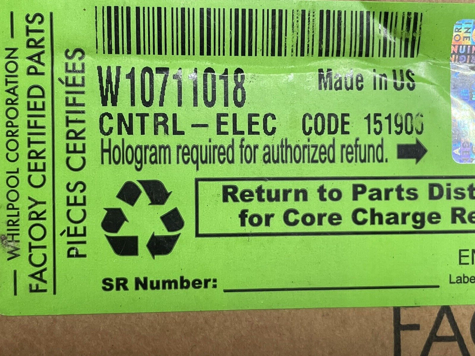 New Gnome OEM  WPW10711018 Whirlpool Washer Control Board  W11116502 (A20)