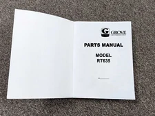 Grove Crane RT635 Parts Catalog Manual