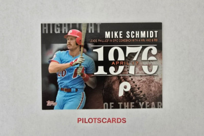 (ITEM B633) MIKE SCHMIDT - 2015 TOPPS HIGHLIGHTS OF THE YEAR #H19