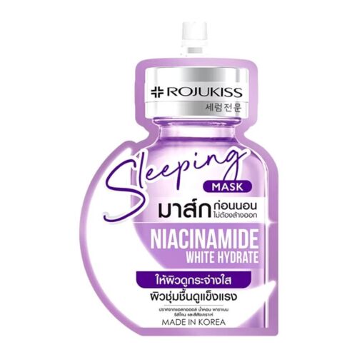 3 Sachets x 20 ml Rojukiss Sleeping Mask Niacinamide Radiant Moisturized Facial - Picture 7 of 8