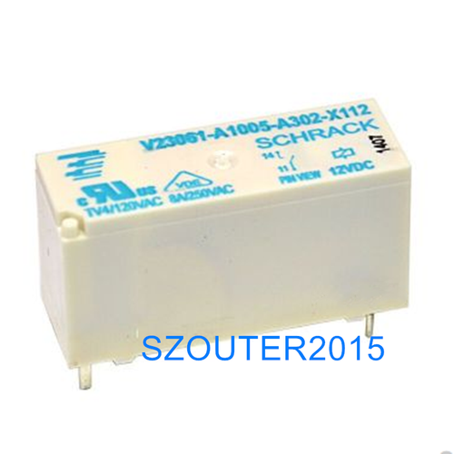 Relais Miniature Schrack V23061 – 12V DC, 250V/8A, Pour Circuits De Puissance, Industriel Ou Domotique
