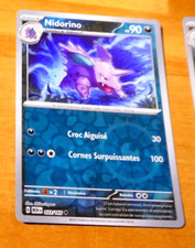POKEMON 151 CARD REVERSE HOLO CARTE Nidorino 033/165 MEW FR VF JCC MINT 2023