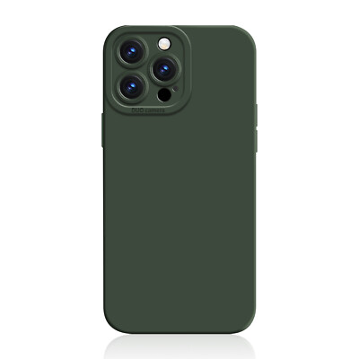 For iPhone 16 15 Plus 14 13 Pro Liquid Silicone Soft Back Case Shockproof Cover
